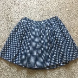 Madewell gingham skirt size 0
